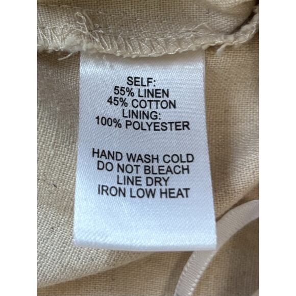 Lulus Womens Sz XS Linen Sleeveless It’s A Wrap Jumpsuit Party Cocktail Wedding - Picture 11 of 16